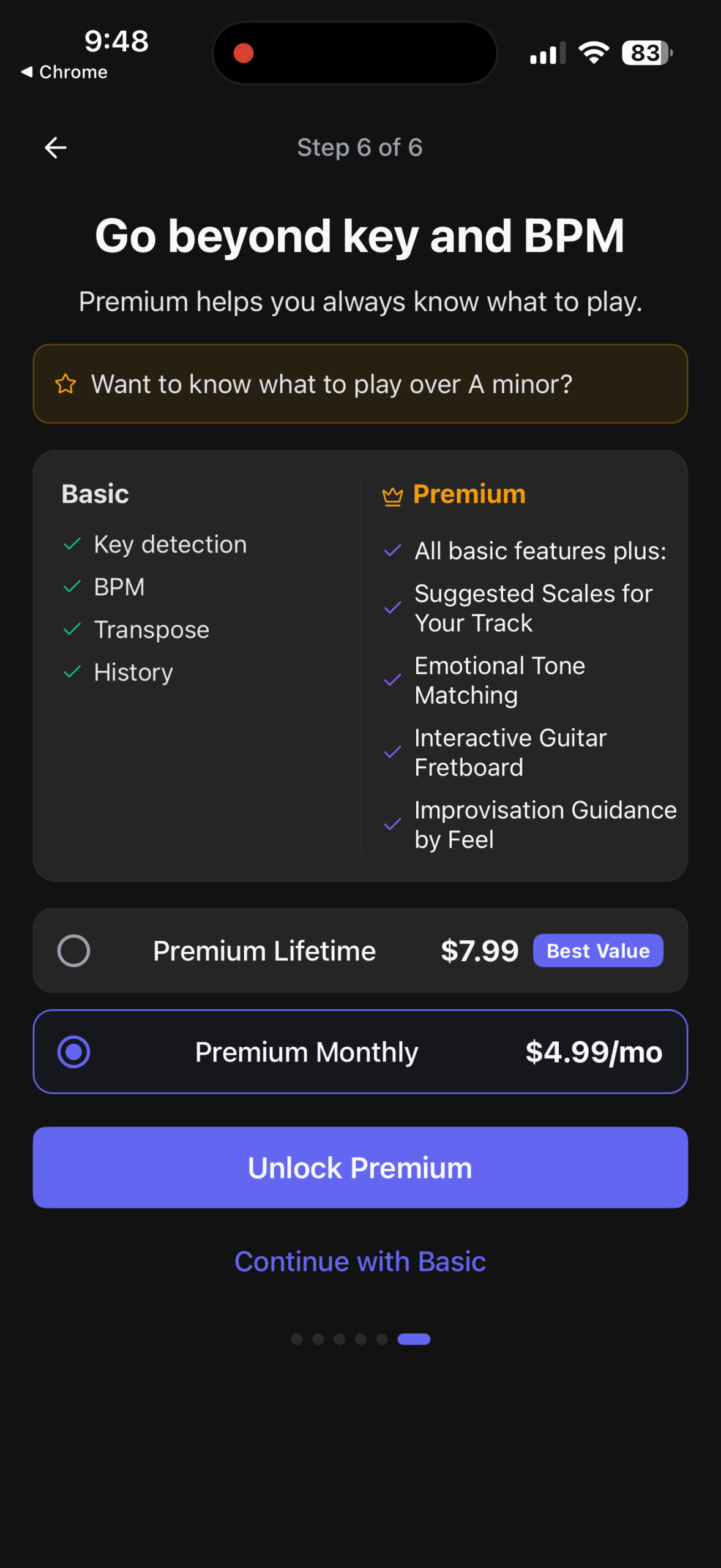JamKey Premium app screenshot